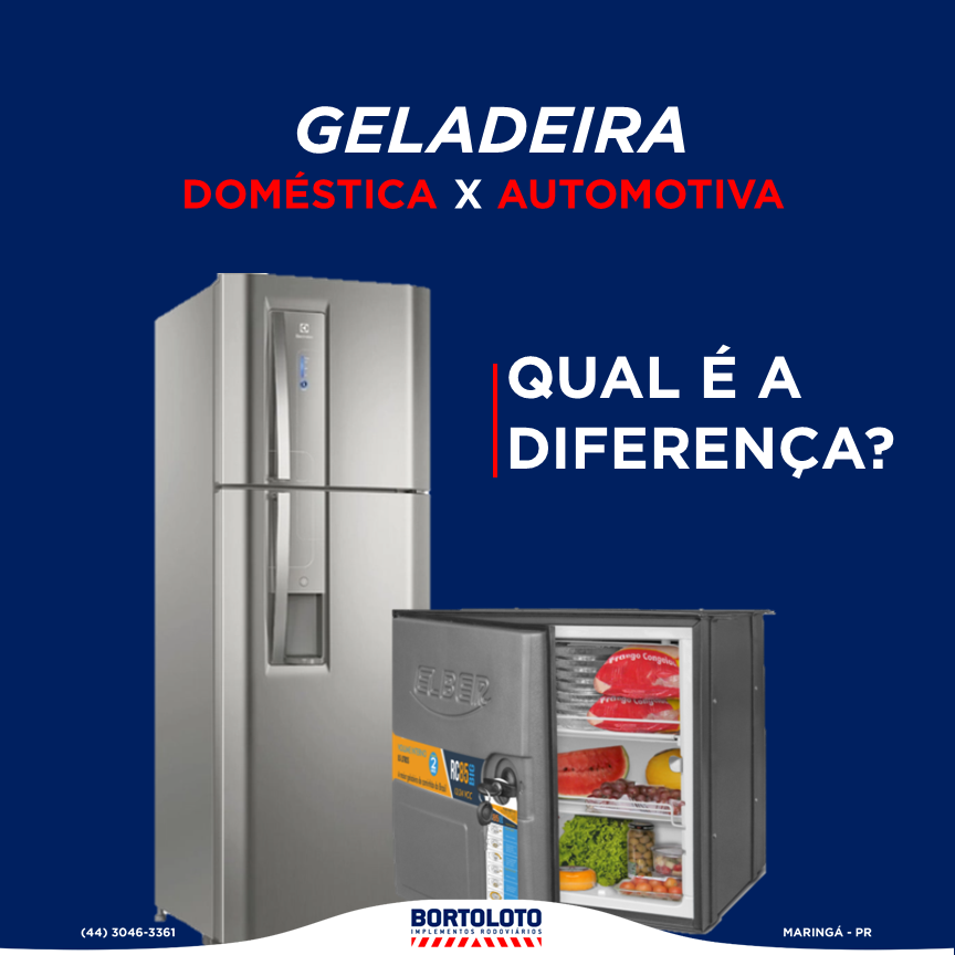 Geladeira automotiva X domstica: qual a diferena?